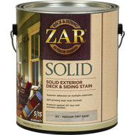 ZAR Solid Deck & Siding Stain  Medium Tint Base  1 Gal.