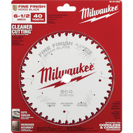 Milwaukee 6-1/2 In. 40-Tooth Fine Finish Circular Saw Blade