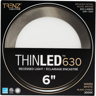 Liteline Trenz ThinLED 6 In. New Construction/Remodel IC Rated White 800 Lm. 3000K Recessed Light Kit