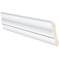 Inteplast Building Products 1/2 In. W. x 3-3/16 In. H. x 8 Ft. L. Crystal White Polystyrene Crown Molding