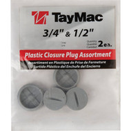 TayMac 1/2 In  3/4 In. Weatherproof Gray Outdoor Closure Plug (4-Pack)