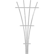 Panacea 48 In. White Wood Fan Trellis