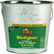 Tiki BightFighter 17 Oz. 1-Wick Metal Citronella Bucket