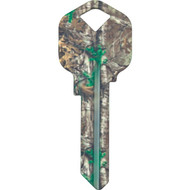 ILCO Kwikset Realtree Green Camo Design Decorative Key  KW1 / KCKW-RT XTRA GREEN CAMO