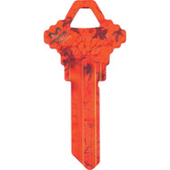 ILCO Schlage Realtree Blaze Orange Design Decorative Key  SC1 / KCSC1-RT XTRA ORANGE