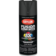 Krylon Fusion All-In-One Flat Spray Paint & Primer  Black