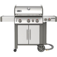 Weber Genesis II S-335 3-Burner Stainless Steel 39 000 BTU Natural Gas Grill with 12 000 BTU Side -Burner