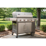 Weber Genesis II S-435 4-Burner Stainless Steel 48 000 BTU LP Gas Grill with 12 000 BTU Side -Burner