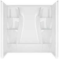 Delta Classic 400 3-Piece 60 In. L x 32 In. D (Bathtub) Tub Wall Kit in White