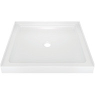 Delta Classic 400 36 In. L x 36 In. D Center Drain Shower Floor & Base in White