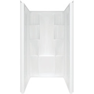 Delta Classic 400 36 In. x 36 In. Shower Wall Set in White (3-Piece)