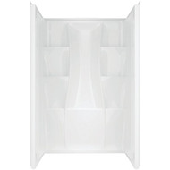 Delta Classic 400 48 In. x 34 In. Shower Wall Set in White (3-Piece)