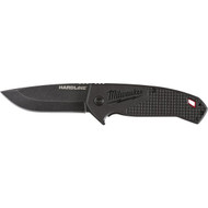 Milwaukee Hardline 3 In. Smooth Blade Black Pocket Knife