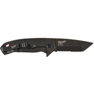 Milwaukee Hardline 3 In. Serrated Blade Black Pocket Knife