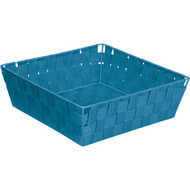 Home Impressions 11.75 In. x 3.75 In. H. Woven Storage Basket  Blue