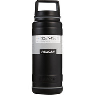 Pelican 32 Oz. Black Stainless Steel Travel Bottle