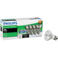 Philips 50W Equivalent Clear Medium Base PAR20 Halogen Floodlight Light Bulb (4-Pack)