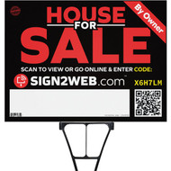 Sign2Web 18 In. x 24 In. Double-Sided House For Sale By Owner Sign