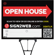 Sign2Web 18 In. x 24 In. Double Sided Open House Sign