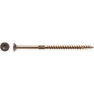 Big Timber #10 x 3-1/2 In. Yellow Zinc Flat Head Wood Screw (270 Ct.  5 Lb.)
