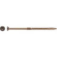 Big Timber #10 x 4 In. Yellow Zinc Flat Head Wood Screw (240 Ct.  5 Lb.)