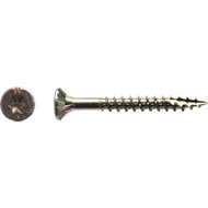 Big Timber #8 x 1-1/2 In. Yellow Zinc Flat Head Wood Screw (990 Ct.  5 Lb.)