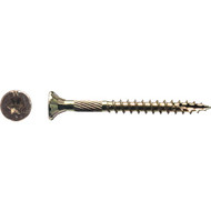 Big Timber #8 x 1-3/4 In. Yellow Zinc Flat Head Wood Screw (860 Ct.  5 Lb.)
