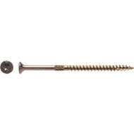 Big Timber #10 x 3-1/2 In. Yellow Zinc Flat Head Wood Screw (54 Ct.  1 Lb.)