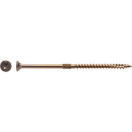 Big Timber #10 x 4 In. Yellow Zinc Flat Head Wood Screw (48 Ct.  1 Lb.)