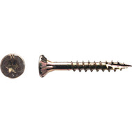 Big Timber #8 x 1-1/4 In. Yellow Zinc Flat Head Wood Screw (231 Ct.  1 Lb.)