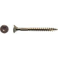 Big Timber #8 x 1-3/4 In. Yellow Zinc Flat Head Wood Screw (172 Ct.  1 Lb.)