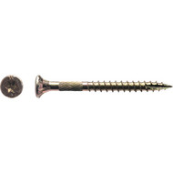 Big Timber #9 x 2 In. Yellow Zinc Flat Head Wood Screw (117 Ct.  1 Lb.)