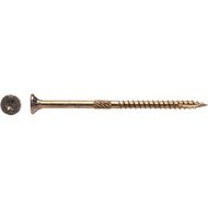 Big Timber #9 x 3 In. Yellow Zinc Flat Head Wood Screw (78 Ct.  1 Lb.)