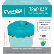 Masontops Plastic Regular Mouth Trap Cap Mason Jar Lid (4-Count)