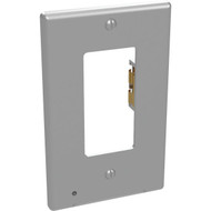 Westek LumiCover 1-Gang Plastic Nightlight Rocker Wall Plate  Satin Nickel
