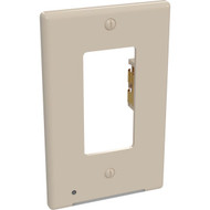 Westek LumiCover 1-Gang Plastic Nightlight Rocker Wall Plate  Light Almond