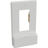 Westek LumiCover 1-Gang Plastic Nightlight USB Rocker Wall Plate  White