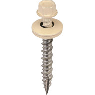 Acorn International 1-1/2 In. Washered Light Stone Metal To Wood Screw (250 Ct.)