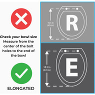 Centoco Elongated Closed Front White Plastic Standard Toilet Seat