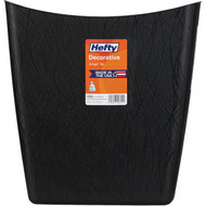 Hefty 3.5 Gal. Black Decorative Wastebasket