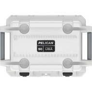 Pelican Elite 50 Qt. Cooler  White & Gray