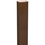 Spectra Metals 3 In. x 4 In. x 15 In. K-Style Brown Aluminum Downspout Extension