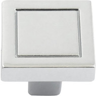 Laurey Cosmopolitan Square 7/8 In. Polished Chrome Cabinet Knob