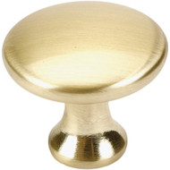 Laurey Kensington Round 1-3/8 In. Satin Brass Cabinet Knob