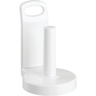 iDesign Countertop White Plastic Paper Towel Holder Stand