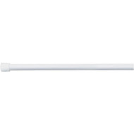 iDesign Cameo Constant Tension 50 In. To 87 In. White Shower Curtain Rod
