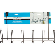 iDesign Classico Over-The-Door Bronze 6-Hook Rail