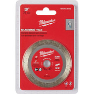 Milwaukee 3 in. Turbo Rim Dry/Wet Cut Tile Diamond Blade
