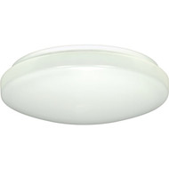 Satco Nuvo 14 In. White 1300-Lumen LED Flush Mount Light Fixture