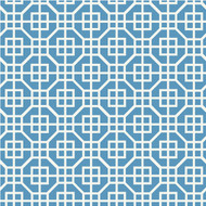 Contact 18 In. x 5 Ft. Blue Citadel Printed Grip Non-Adhesive Shelf Liner